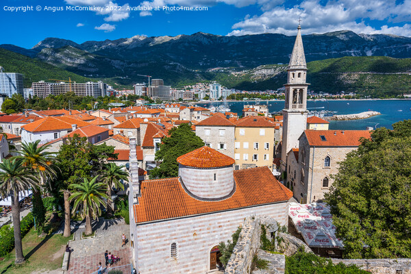 Across the red tiled rooftops of Budva, Montenegro Picture Board by Angus McComiskey