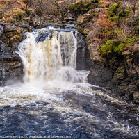 Buy canvas prints of Falls of Falloch in winter by Angus McComiskey