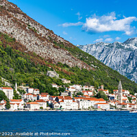 Buy canvas prints of Old town of Perast on Bay of Kotor in Montenegro by Angus McComiskey