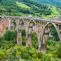 Buy canvas prints of Durdevića Tara Bridge, Montenegro by Angus McComiskey