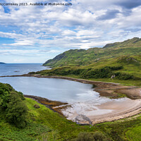 Buy canvas prints of Golden sands of Camas nan Geall, Ardnamurchan by Angus McComiskey