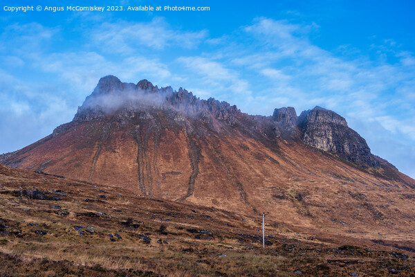 Ragged ridge of Stac Pollaidh, Coigach Peninsula Picture Board by Angus McComiskey