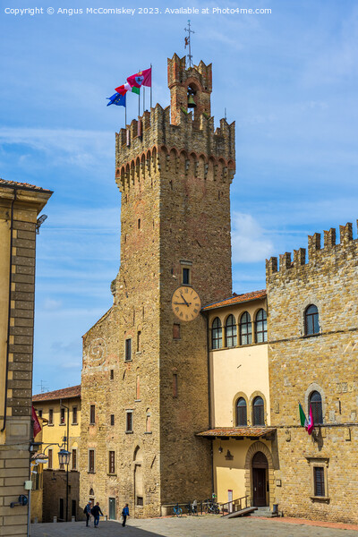 Palazzo dei Prioro in Arezzo, Tuscany, Italy Picture Board by Angus McComiskey