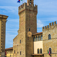 Buy canvas prints of Palazzo dei Prioro in Arezzo, Tuscany, Italy by Angus McComiskey