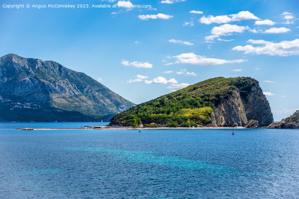 Saint Nicholas Island off Budva in Montenegro Picture Board by Angus McComiskey