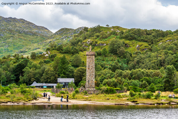 Glenfinnan Monument Loch Shiel, Lochaber, Scotland Picture Board by Angus McComiskey