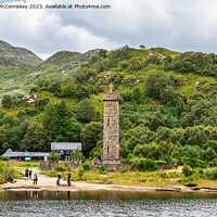 Buy canvas prints of Glenfinnan Monument Loch Shiel, Lochaber, Scotland by Angus McComiskey