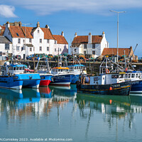 Buy canvas prints of Fishing boats in Pittenweem harbour by Angus McComiskey