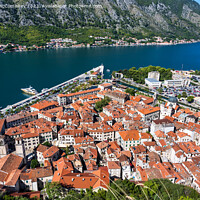 Buy canvas prints of Kotor old town on the Bay of Kotor in Montenegro by Angus McComiskey