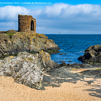 Buy canvas prints of Lady’s Tower on the Fife Coastal Path near Elie by Angus McComiskey