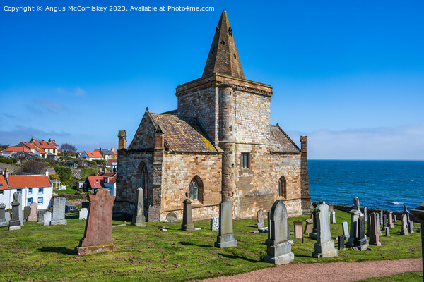 St Monans Auld Kirk and Kirkyard East Neuk of Fife Picture Board by Angus McComiskey