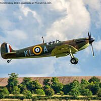 Buy canvas prints of Supermarine Spitfire Mk 1a take off by Angus McComiskey