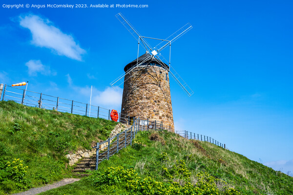 St Monans Windmill on the Fife Coastal Path Picture Board by Angus McComiskey