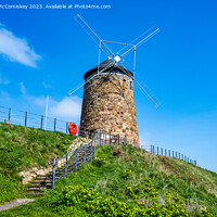 Buy canvas prints of St Monans Windmill on the Fife Coastal Path by Angus McComiskey