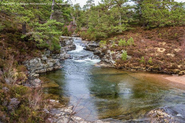 River Lui near Braemar in Royal Deeside Scotland Picture Board by Angus McComiskey