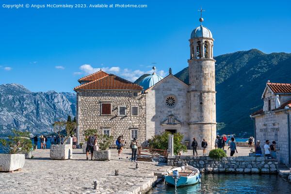 Our Lady of the Rocks, Bay of Kotor, Montenegro Picture Board by Angus McComiskey