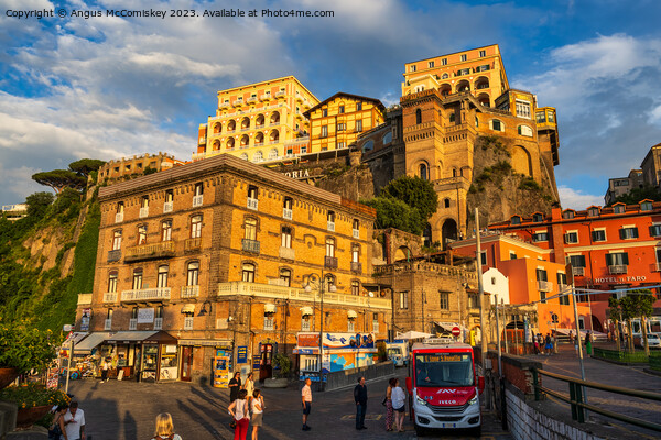 Sorrento evening light, Italy Picture Board by Angus McComiskey