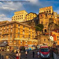 Buy canvas prints of Sorrento evening light, Italy by Angus McComiskey
