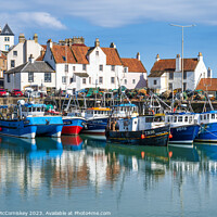 Buy canvas prints of Fishing boats in Pittenweem Harbour by Angus McComiskey