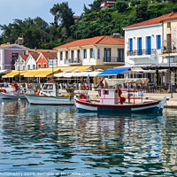 Buy canvas prints of Picturesque waterfront of Katakolon, Greece by Angus McComiskey