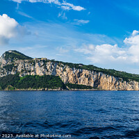 Buy canvas prints of Panoramic view of Island of Capri Italy by Angus McComiskey