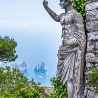 Buy canvas prints of Watching over the Bay of Naples, Island of Capri by Angus McComiskey