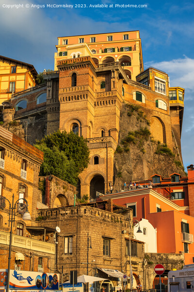 Sorrento golden light, Italy Picture Board by Angus McComiskey