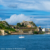 Buy canvas prints of Panoramic view of the Old Fortress of Corfu Greece by Angus McComiskey