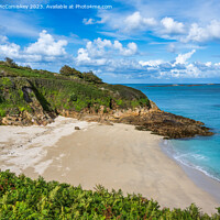 Buy canvas prints of Belvoir Beach on Herm Island, Channel Islands by Angus McComiskey