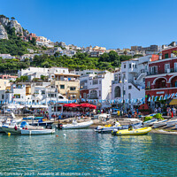 Buy canvas prints of Boats in Marina Grande, Island of Capri by Angus McComiskey