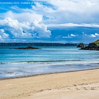 Buy canvas prints of Shell Beach on Herm Island, Channel Islands by Angus McComiskey