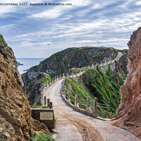 Buy canvas prints of La Coupee Sark, Channel Islands by Angus McComiskey