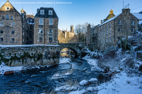 Water of Leith at Dean Village in Edinburgh Picture Board by Angus McComiskey