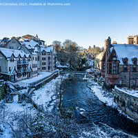 Buy canvas prints of Dean Village on the Water of Leith in Edinburgh by Angus McComiskey