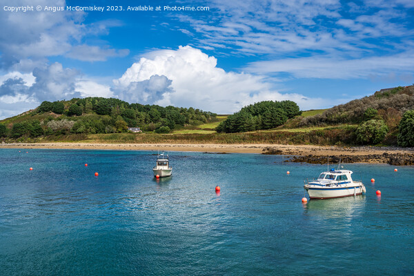 Fisherman’s beach on Herm Island, Channel Islands Picture Board by Angus McComiskey