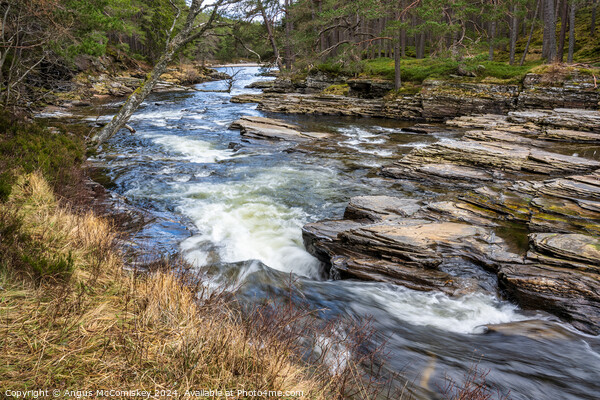 River Dee near Braemar on Royal Deeside, Scotland Picture Board by Angus McComiskey