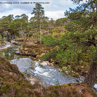 Buy canvas prints of River Lui near Braemar in Royal Deeside Scotland by Angus McComiskey