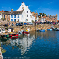 Buy canvas prints of High tide at Crail harbour East Neuk of Fife by Angus McComiskey