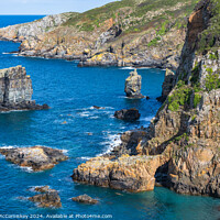 Buy canvas prints of Port du Moulin Bay on Sark, Channel Islands by Angus McComiskey