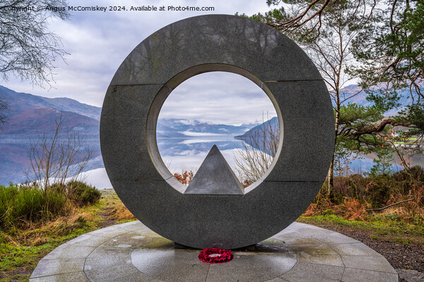 Loch Lomond National Park Memorial at Rowardennan Picture Board by Angus McComiskey
