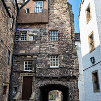 Buy canvas prints of Bakehouse Close, Canongate, Edinburgh by Angus McComiskey