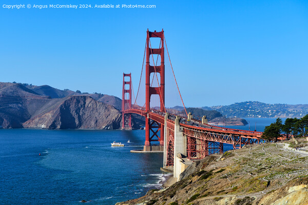 Golden Gate Bridge from the Presidio San Francisco Picture Board by Angus McComiskey