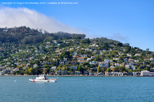 Sausalito waterfront on Richardson Bay, California Picture Board by Angus McComiskey
