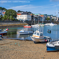 Buy canvas prints of South Beach Marina in St Peter Port, Guernsey by Angus McComiskey