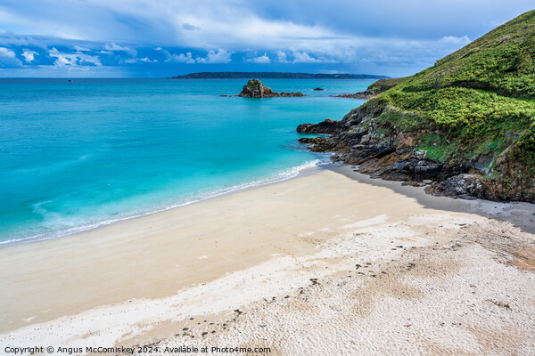 Belvoir Beach on Herm Island, Channel Islands Picture Board by Angus McComiskey