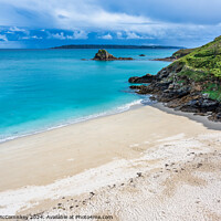 Buy canvas prints of Belvoir Beach on Herm Island, Channel Islands by Angus McComiskey