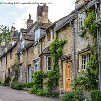 Buy canvas prints of Cotswolds cottages in Burford, Oxfordshire by Angus McComiskey