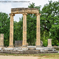 Buy canvas prints of The Philippeion at ancient Olympia, Greece by Angus McComiskey