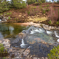 Buy canvas prints of River Lui near Braemar in Royal Deeside Scotland by Angus McComiskey
