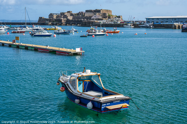 Castle Cornet from St Peter Port harbour, Guernsey Picture Board by Angus McComiskey